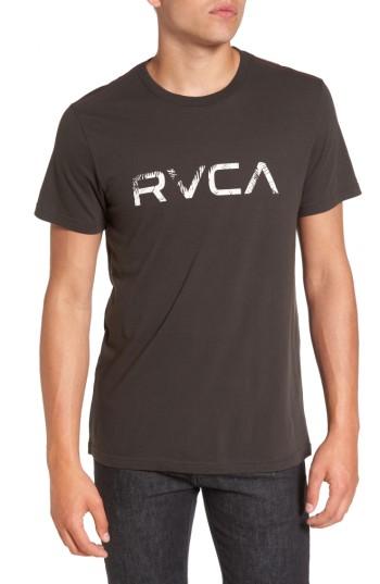 Men's Rvca Big Palm Graphic T-shirt, Size - Black