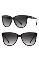 Women's Shwood 'mckenzie' 57mm Polarized Sunglasses - Black/ Ebony/ Grey Polar