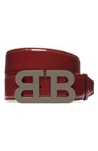 Men's Bally Mirror Buckle Leather Belt