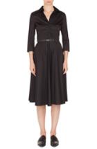 Women's Akris Punto Detachable Collar Cotton Blend Dress