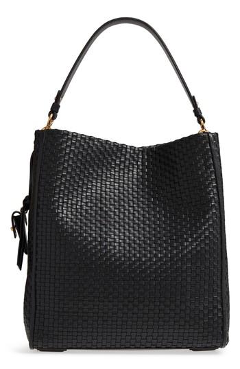 Cole Haan Zoe Rfid Leather Bucket Hobo - Black