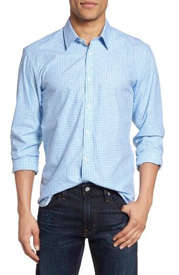 Men's Jeremy Argyle Comfort Fit Gingham Sport Shirt - Blue