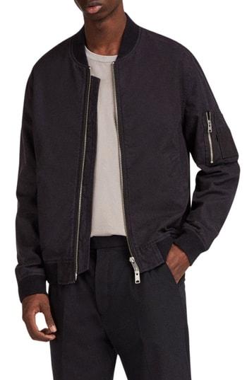 Men's Allsaints Moyne Bomber Jacket - Black