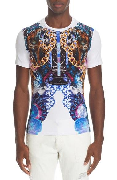 Men's Versace Jeans Tiger Print T-shirt