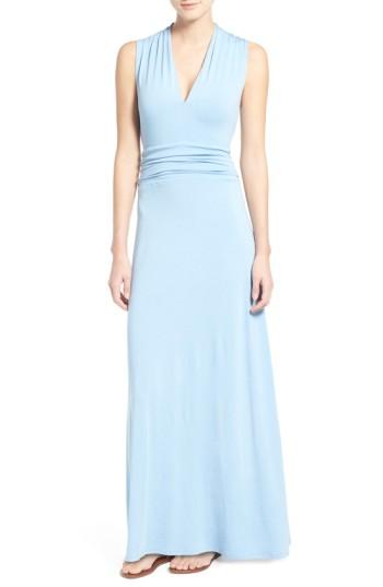 Petite Women's Vince Camuto V-neck Maxi Dress P - Purple