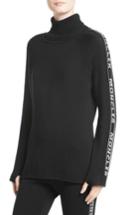 Women's Moncler Ciclista Tricot Wool Sweater - Black
