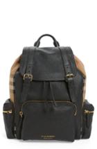 Men's Burberry Check Backpack -