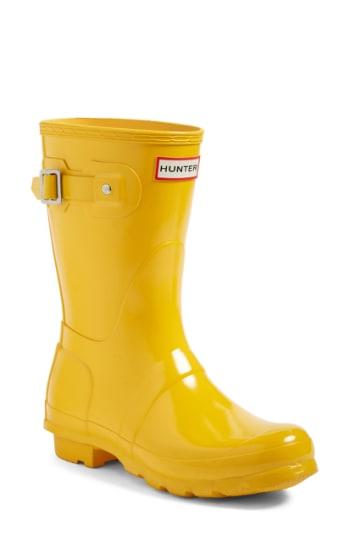 Women's Hunter Original Short Gloss Rain Boot M - Yellow
