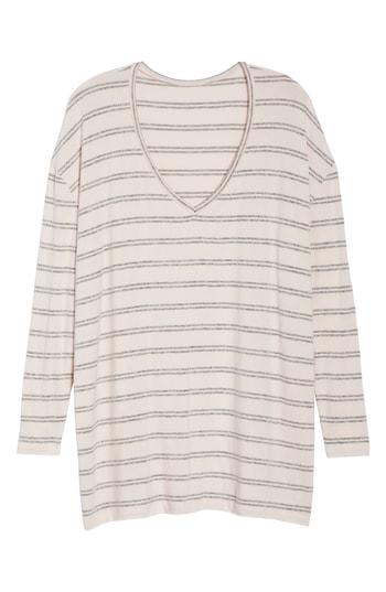 Women's Bp. V-neck Long Sleeve Sweater, Size - Pink