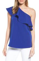 Women's Pleione One-shoulder Ruffle Top - Blue