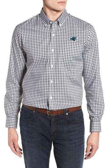 Men's Cutter & Buck League Carolina Panthers Fit Shirt, Size Small - Black