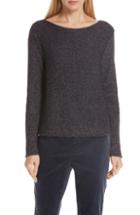 Women's Eileen Fisher Fringe Hem Sweater, Size - Beige