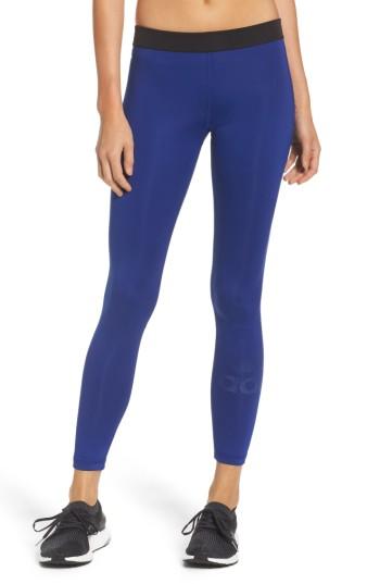 Women's Adidas Badge Of Sport Techfit Tights - Blue