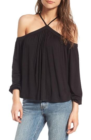 Women's Love, Fire Off The Shoulder Top - Black