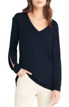 Women's Michael Stars Slit Sleeve Top, Size - Blue