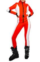 Women's Topshop Sno Colorblock Snowsuit Us (fits Like 0) - Orange