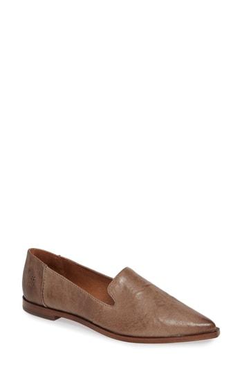 Women's Frye Kenzie Venetian Flat .5 M - Grey