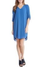Women's Karen Kane Roll Sleeve Dress - Blue