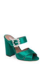 Women's Tabitha Simmons Reyner Crystal Buckle Sandal .5us / 36.5eu - Green