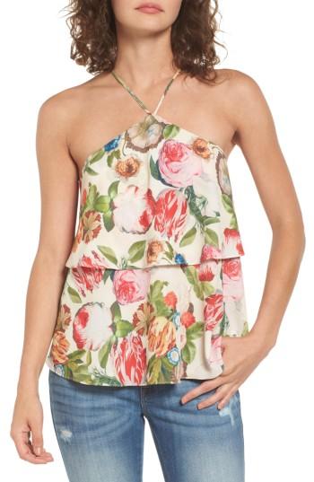 Women's Love, Fire Tiered Halter Top