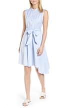 Women's Nordstrom Signature Asymmetrical Shirtdress - Blue