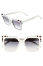 Women's Fendi 52mm Gradient Cat Eye Sunglasses - Black