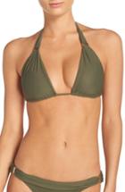 Women's Vix Swimwear 'bia' Halter Bikini Top, Size D - Green