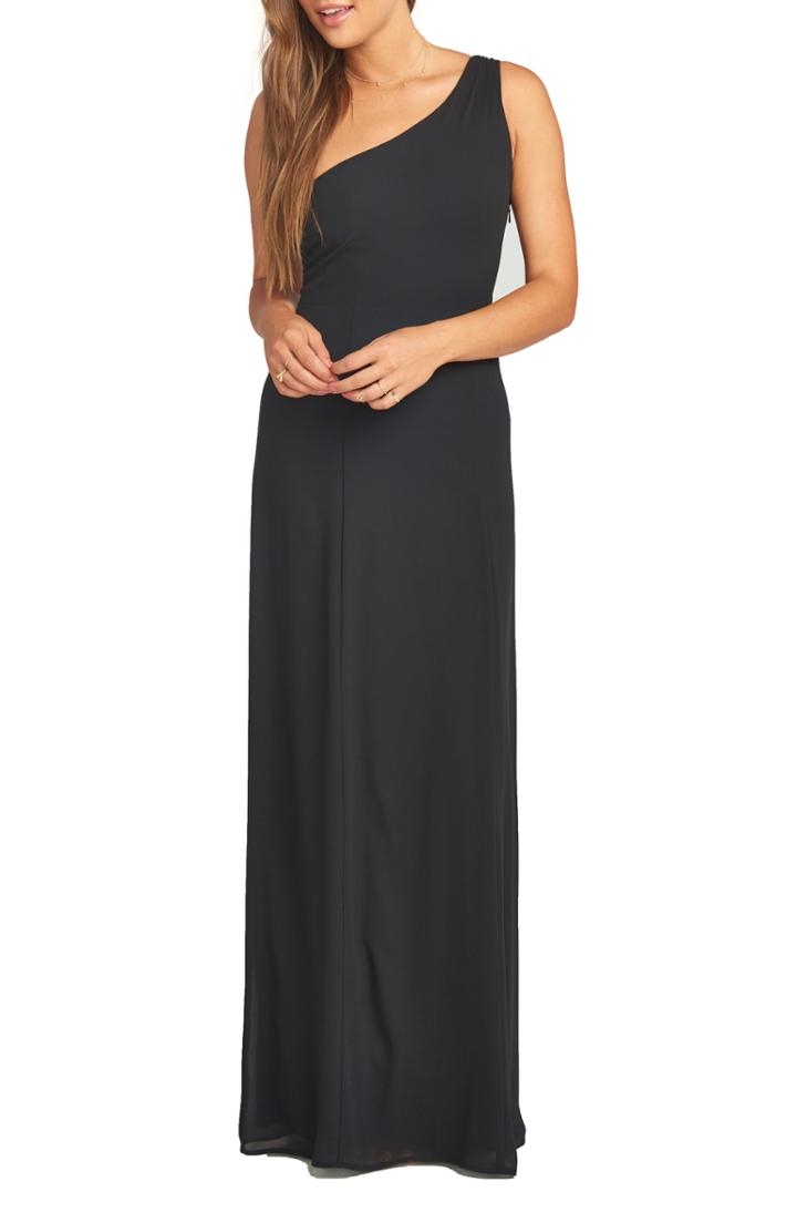 Women's Show Me Your Mumu Eliza One-shoulder Gown - Black