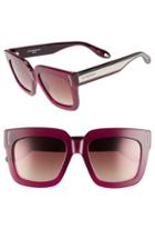 Women's Givenchy 53mm Sunglasses - Burgundy/ Brown
