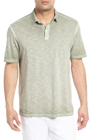 Men's Tommy Bahama Suncoast Shores Slub Jersey Polo, Size - Green