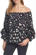 Women's Halogen Gathered Sleeve Top - Black