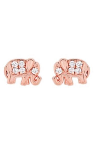 Women's Mini Mini Jewels Diamond Icon Elephant Earring