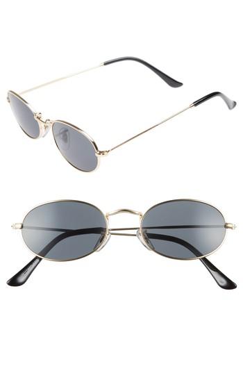 Women's Shady Lady 50mm Round Sunglasses - Gold/ Black