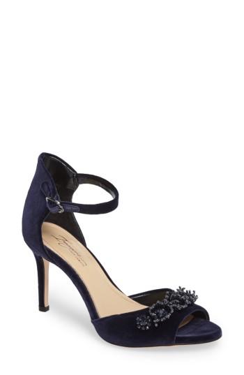Women's Imagine By Vince Camuto Prisca Embellished Sandal M - Blue