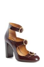 Women's Chloe Buckle Pump .5us / 36.5eu - Burgundy