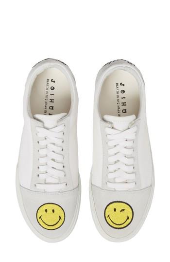Women's Joshua Sanders Embroidered Smiley Sneaker .5us / 35eu - White