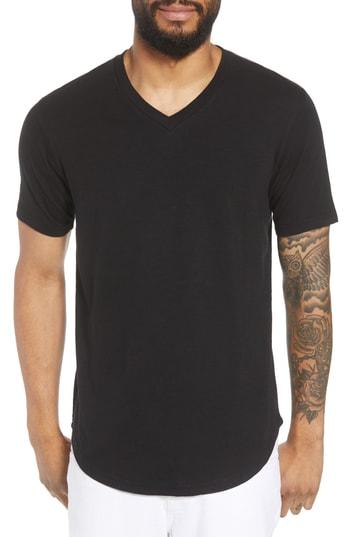 Men's Goodlife Scallop V-neck T-shirt - Black