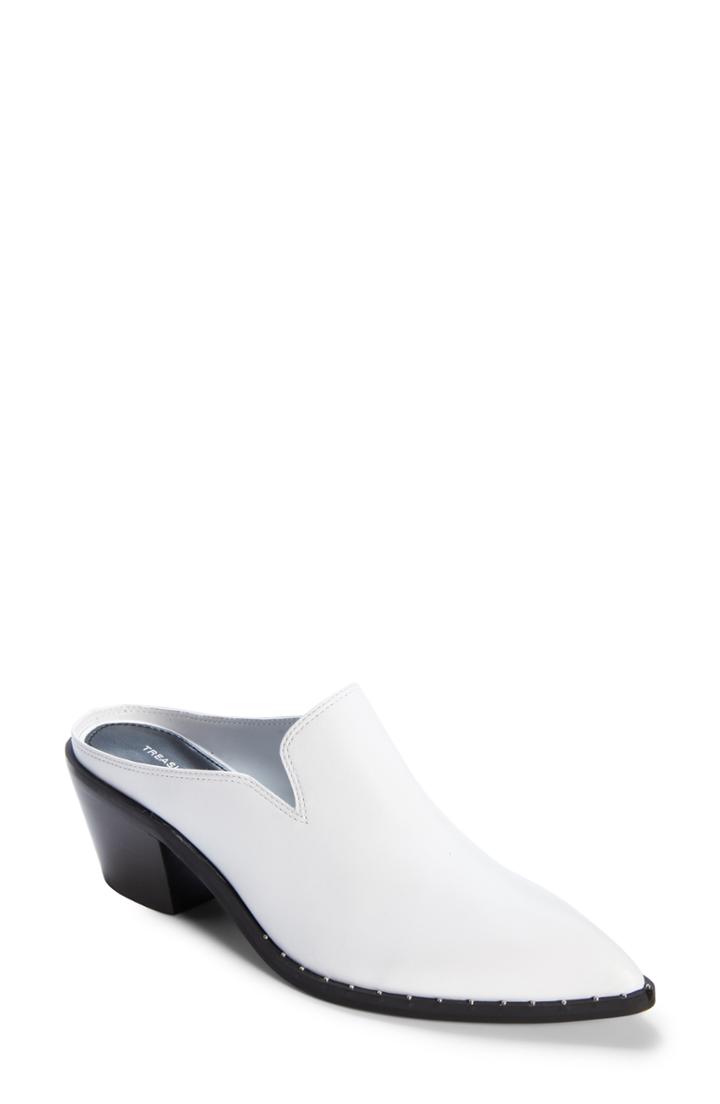 Women's Treasure & Bond Hayden Studded Mule .5 M - White
