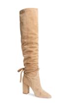 Women's Aquazzura Milano Slouchy Knee High Boot .5us / 36.5eu - Beige