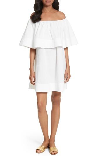 Women's Apiece Apart Piper Petal Off The Shoulder Dress - Ivory