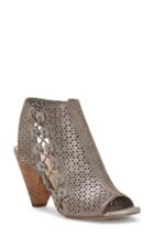 Women's Valentino Garavani Rockstud Block Heel Sandal Us / 34eu - Metallic