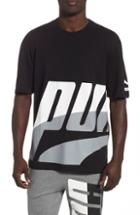 Men's Puma Loud Pack T-shirt, Size - Black