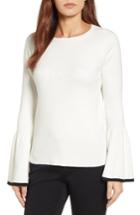 Women's Halogen Flare Sleeve Sweater, Size - Ivory