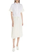 Women's Clu Pleat Midi Shirtdress - White
