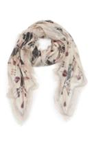 Women's Valentino Loveblade Modal & Cashmere Scarf, Size - Ivory