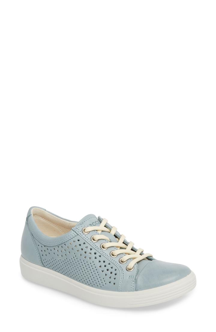 Women's Ecco Soft 7 Sneaker -7.5us / 38eu - Blue