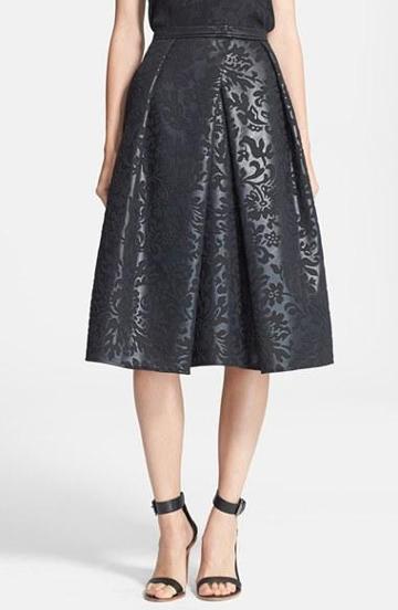 Tibi 'foret' Jacquard Full Skirt