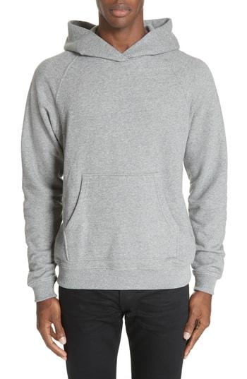 Men's John Elliott Raglan Hooded Sweatshirt - Grey