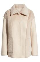 Women's Bernardo Reversible Faux Shearling Coat - Beige