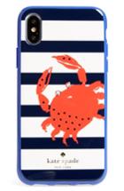 Kate Spade New York Jeweled Stripe Crab Iphone X Case - Red